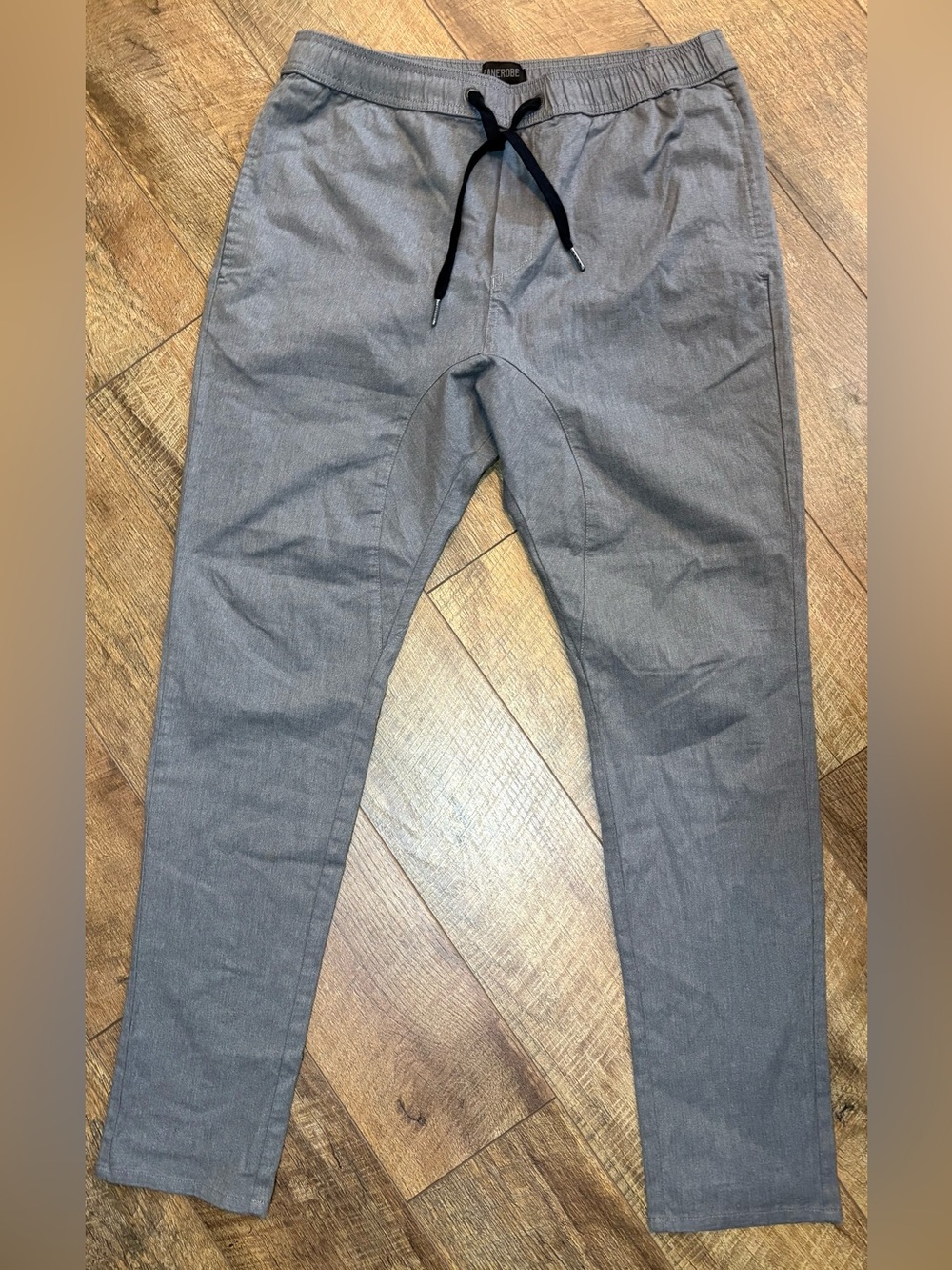ZANEROBE Sureshot Chino Pants Men’s 36 Grey Marle Tapered Stretch